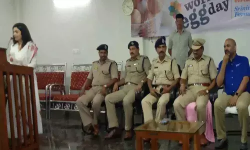 Walkathon creates awareness on egg at Police Parade Ground in Yousufguda