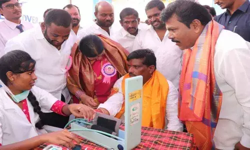 Mega health camp held at Ramachandrapuram