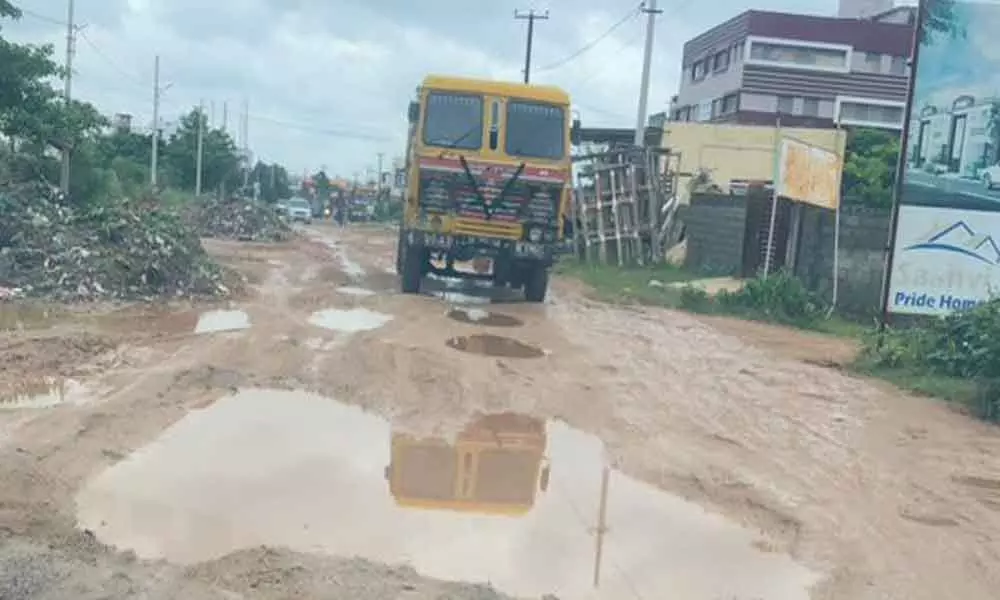 Bad road conditions persist in Alwal