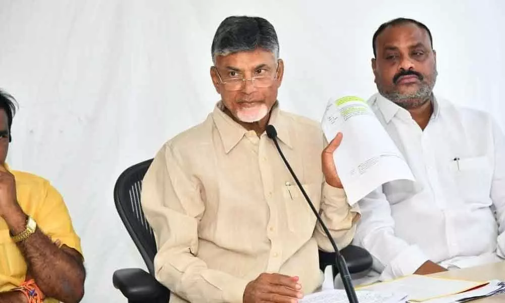 Naidu slams reverse tender process  in Guntur