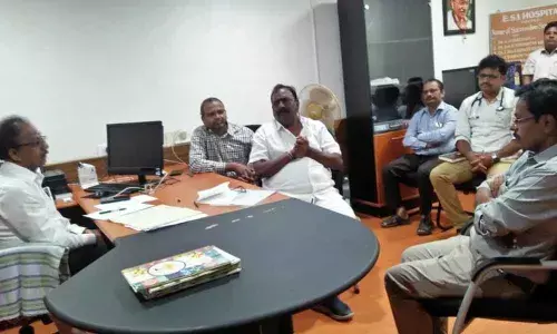 MP Durga Prasad inspects ESI Hospital in Tirupati