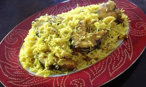 Garlic n fish pulao