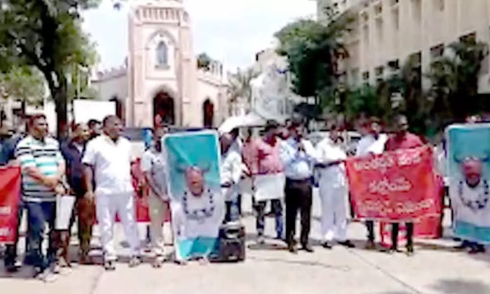 Christians protested against nominated MLA Elvis Stephensons comments