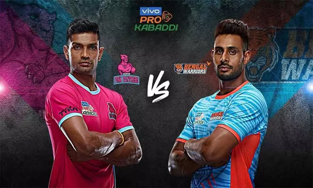 Pro Kabaddi 2019 Live Score: Jaipur Pink Panthers vs Bengal Warriors