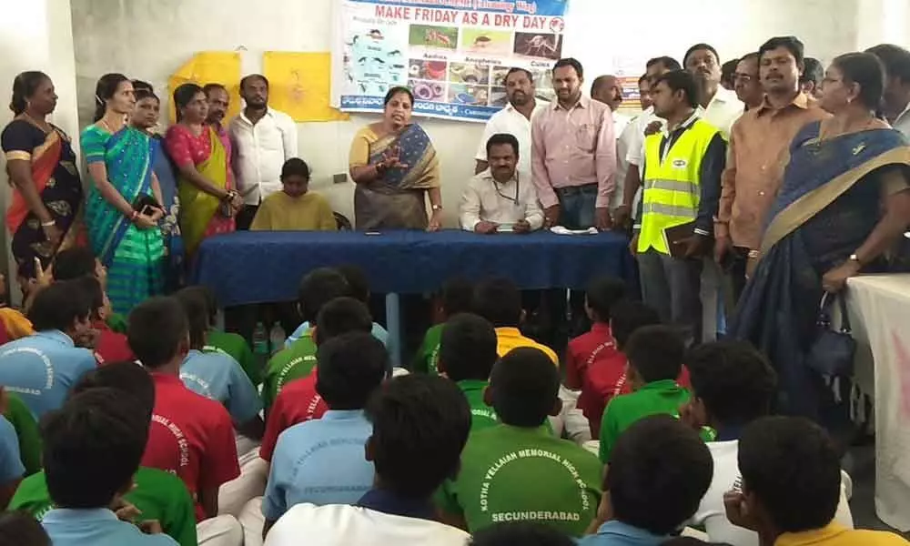 Awareness created on viral fevers at Ramgopalpet