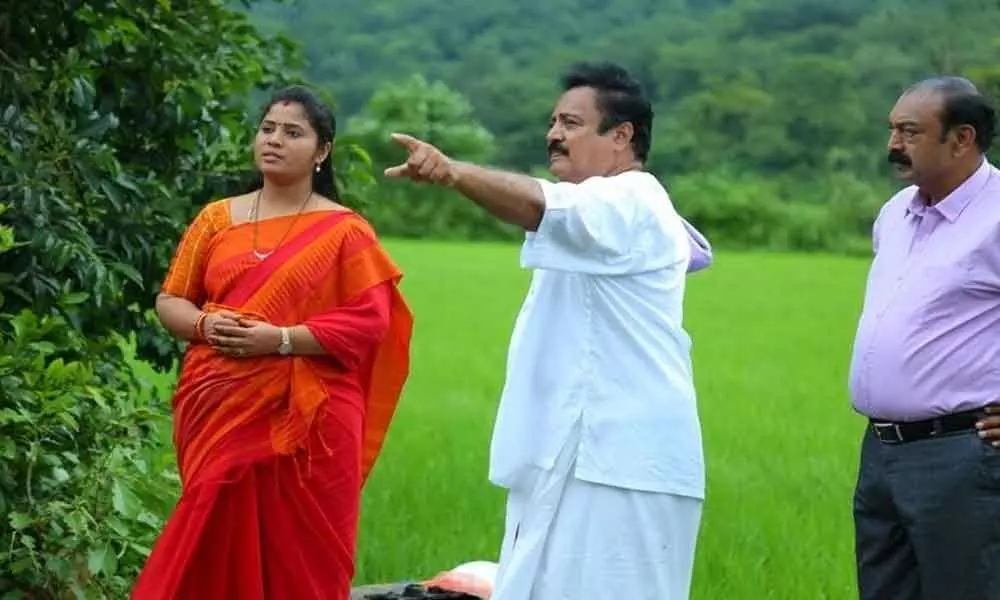 Dy CM, Collector take part in Amrutha Bhoomi film shoot