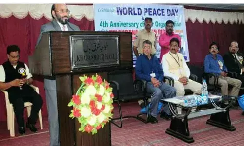 International Peace Day celebrated at Urdu Maskan Hall