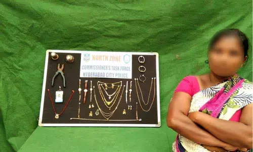 Habitual woman burglar arrested in Hyderabad