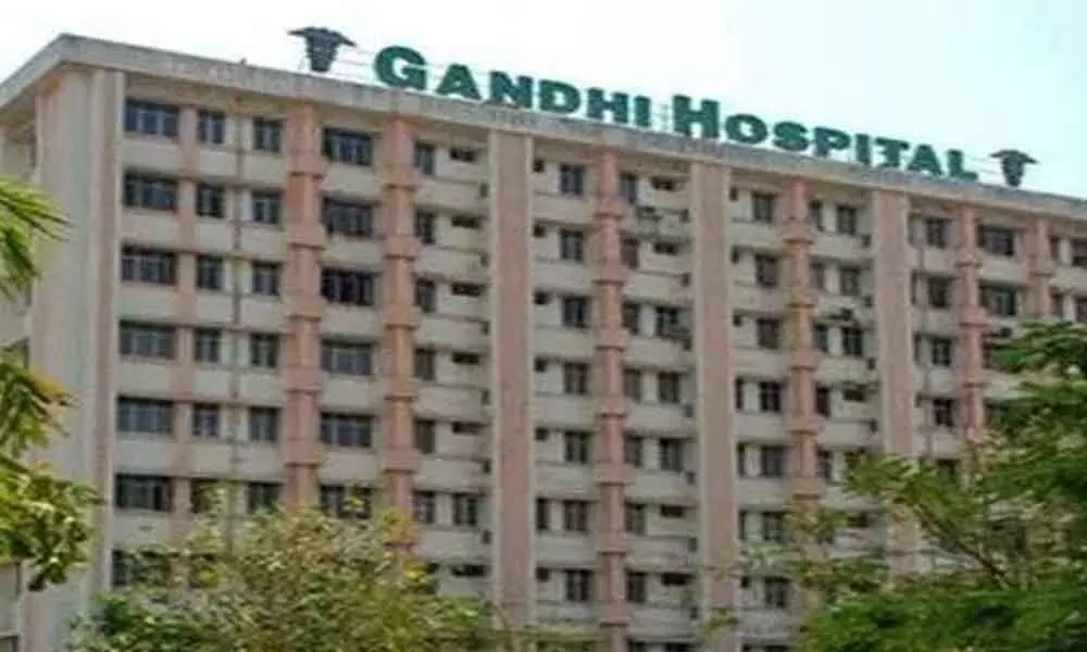 Large number of police personnel deployed at Gandhi hospital mortuary