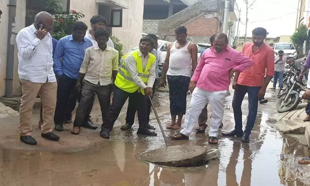Corporator Dodla Venkatesh Goud assures new drainage lines