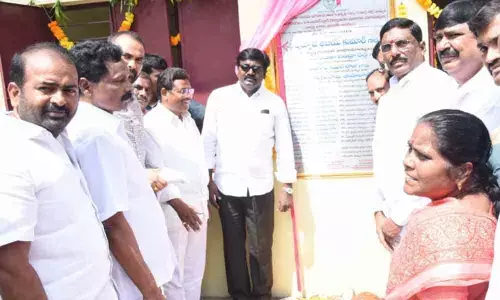 State Transport Minister Puvvada Ajay Kumar inaugurates new auditorium building in Khammam