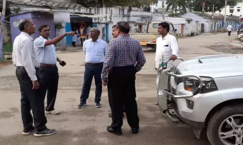 Central Pollution Control Board official carries out inspections