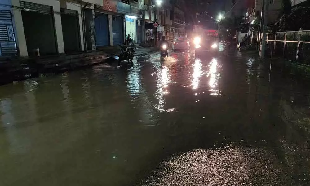 Old Bowenpally areas heavily water-logged