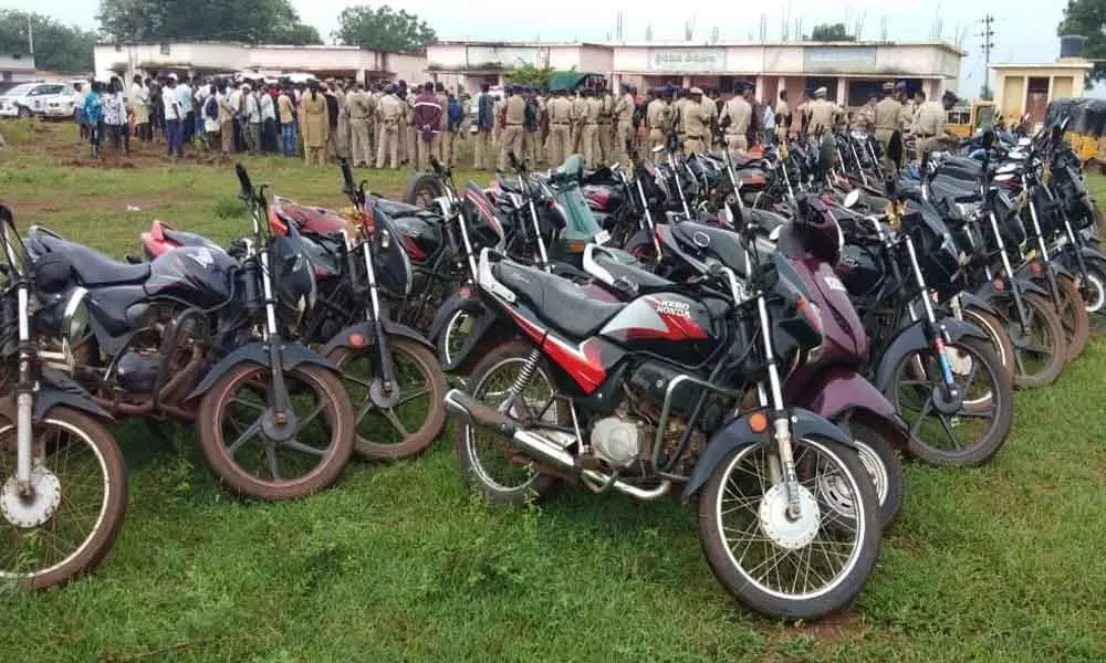 53 bikes seized during cordon & search operations