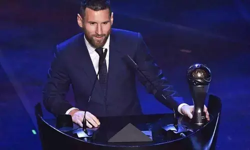 Messi wins FIFA player of the year as Ronaldo skips ceremony