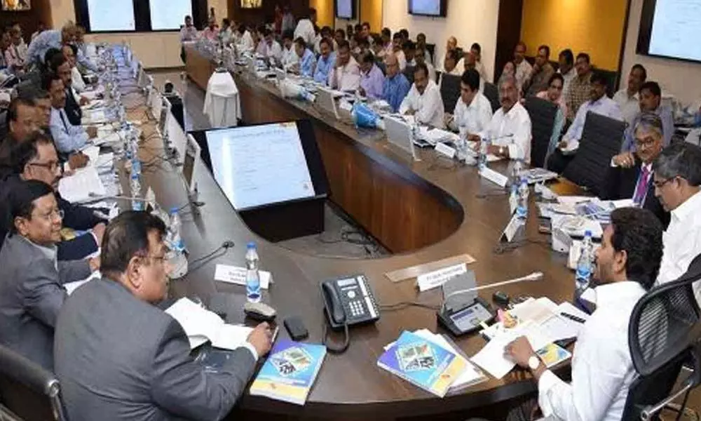 Jagan Mohan Reddy Held A Meeting With State Level Bankers On Raithu Bharosa