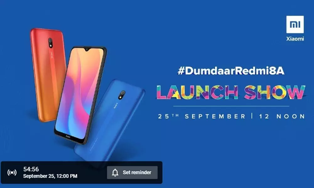 Redmi 8A to Launch Today at 12 PM: Watch Live, Expected Price and Specifications