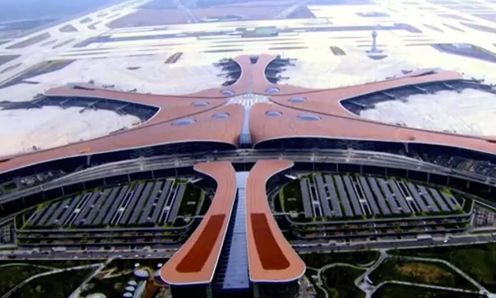 China President Xi Jinping opens Beijings Starfish-Shaped Futuristic Airport