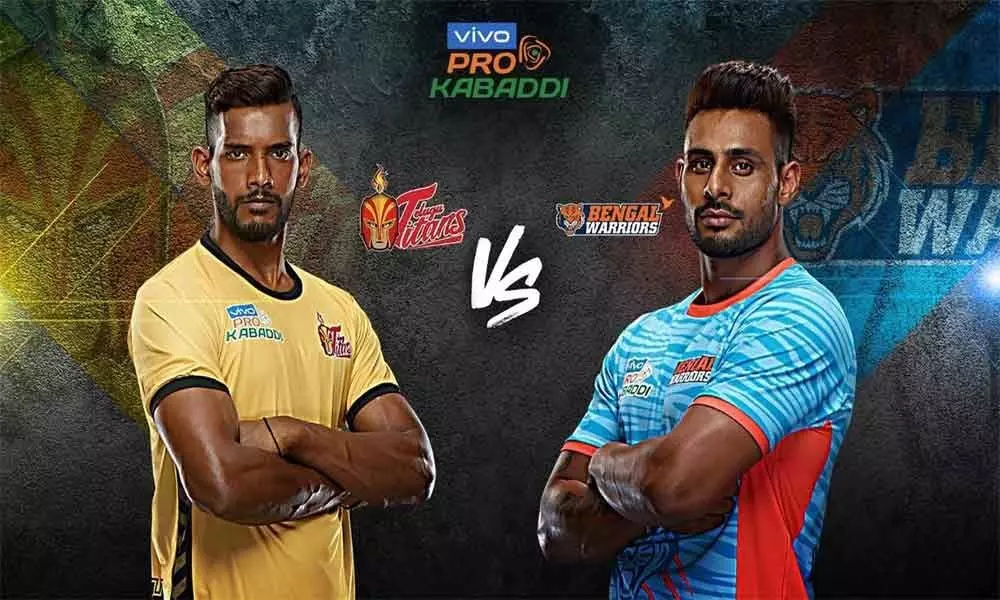 Pro Kabaddi 2019 Live Score: Telugu Titans vs Bengal Warriors