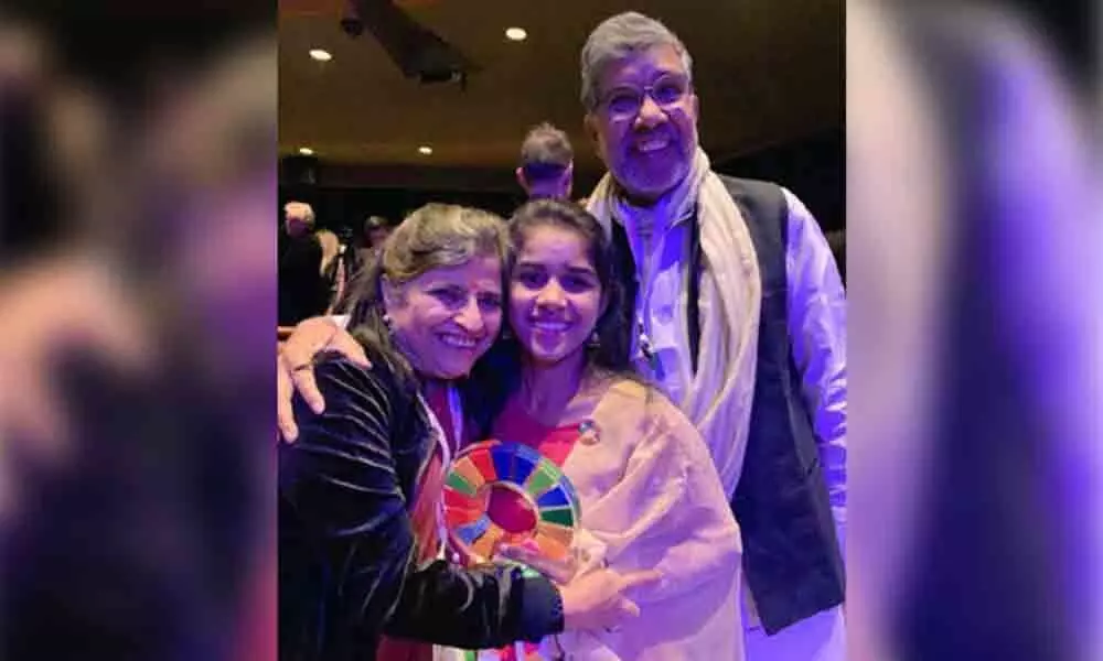 Indian girl receives Changemaker award
