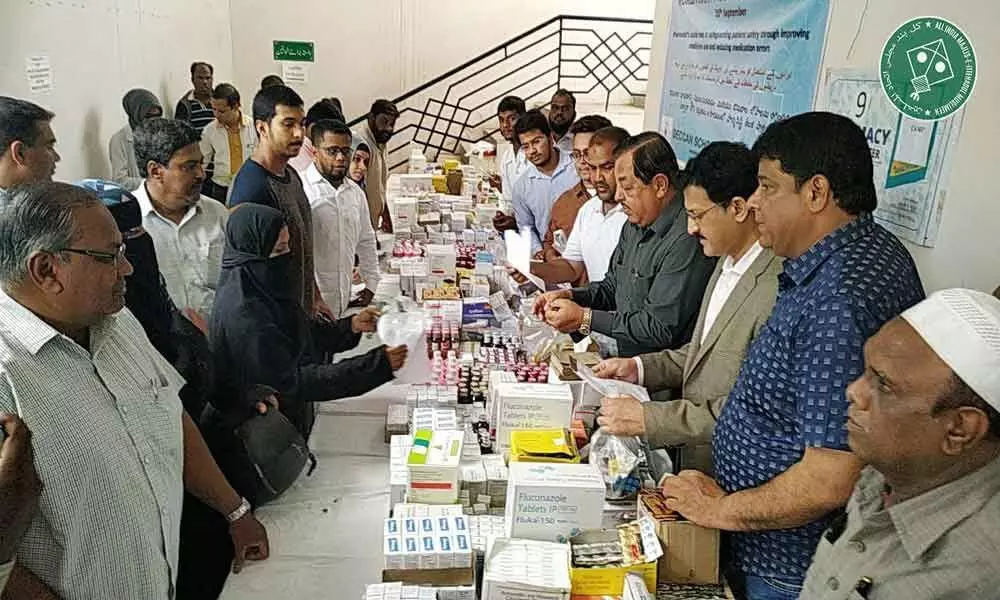 Free medical camp held by Owaisi Hospitals