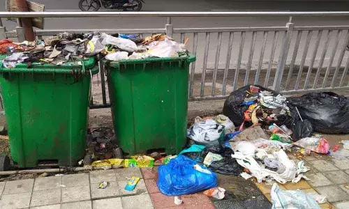 Garbage malodour greets commuters at Metro Station