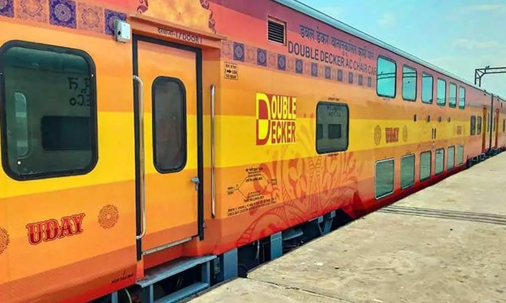 Visakha to Vijayawada Uday Double Decker Express Train Launched