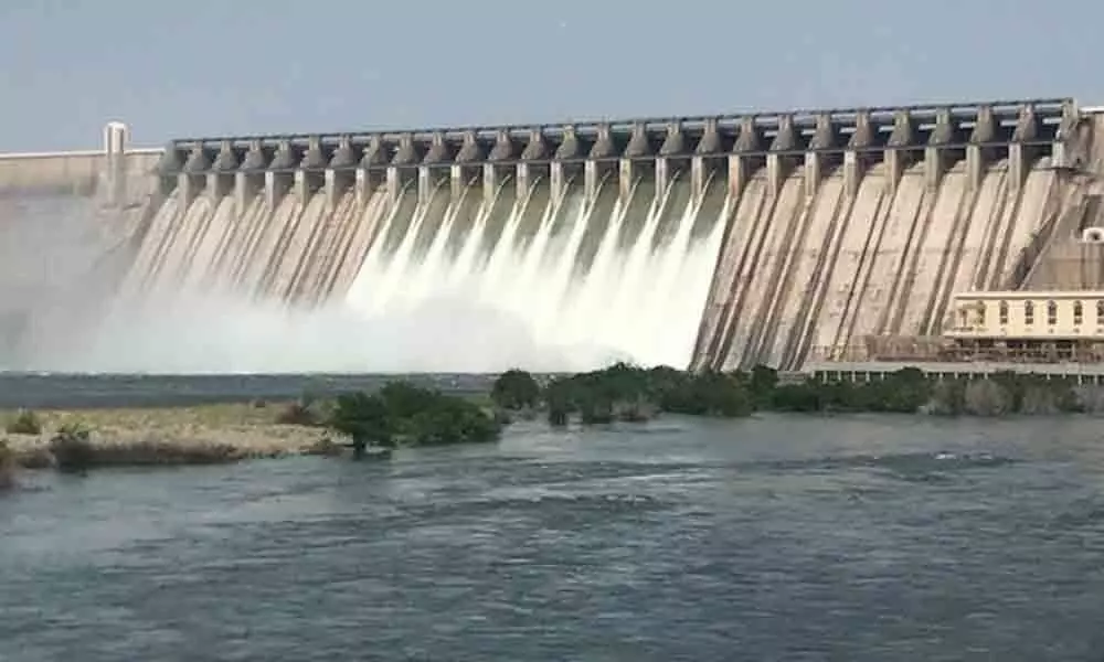 Sagar gates lifted as inflows increase in Nagarjunasagar