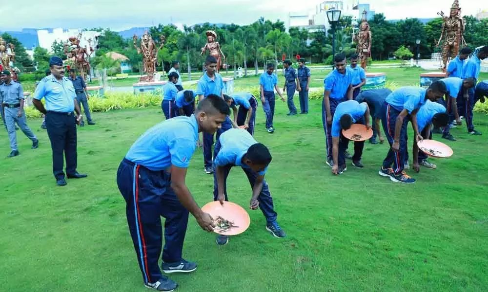 NCC cadets take up cleanliness drive in Tirupati