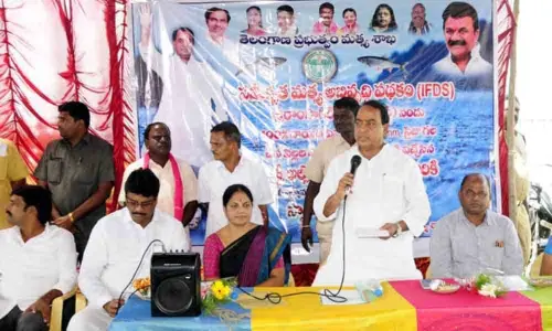 Free fish seedlings to strengthen fishermen financially: Minister A Indrakaran Reddy