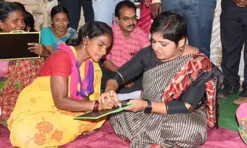 Aksharabhyasam to senior citizens in Mancherial