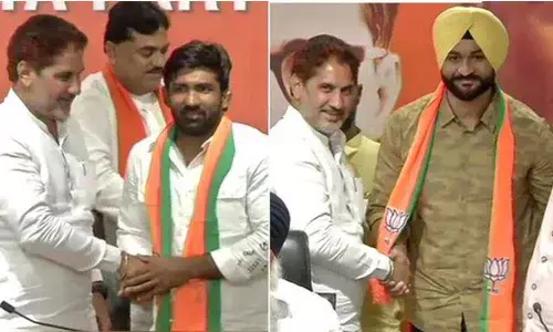 Yogeshwar Dutt, Sandeep join BJP
