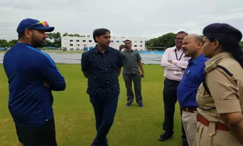 Practice match called off  in Vizianagaram