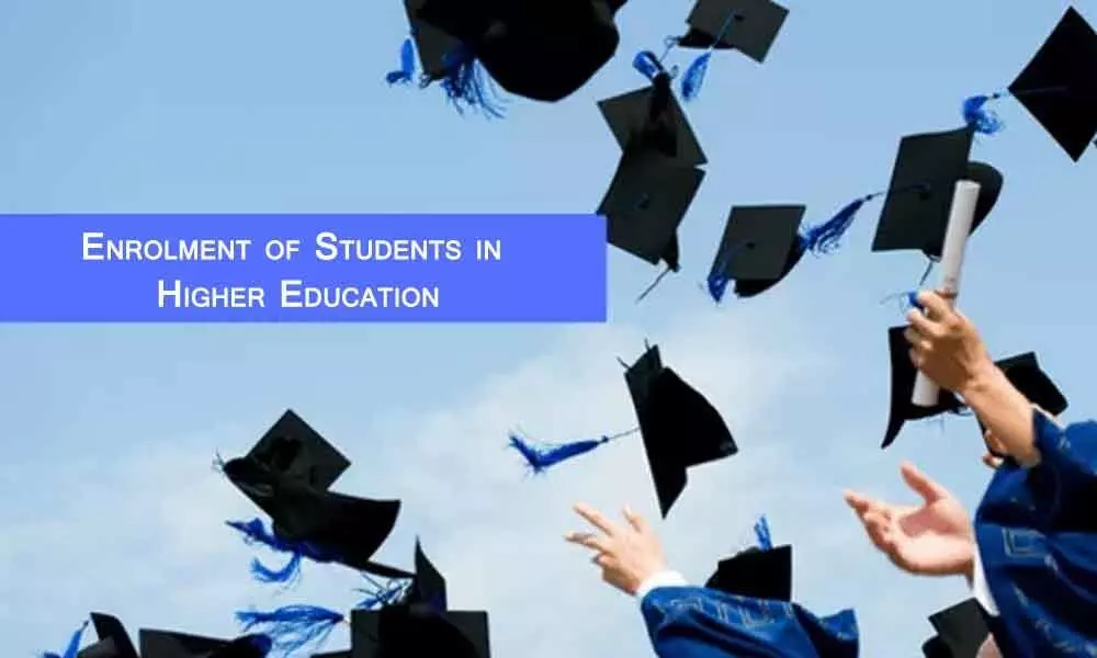 Andhra Pradesh Stand After Telangana In Enrolment of Students in Higher Education