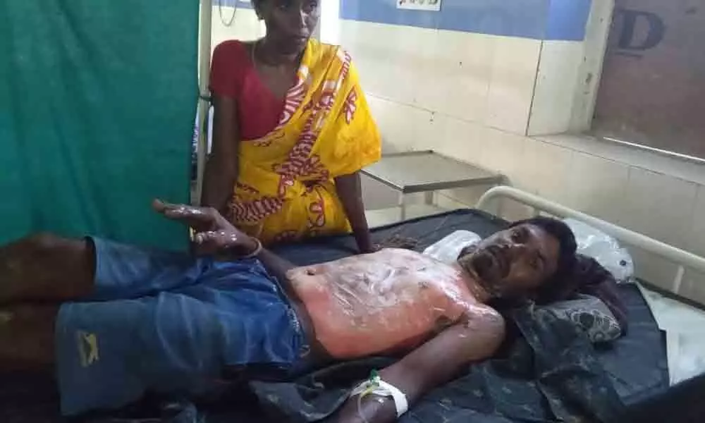 Bhupalpally: Vexed with official apathy, farmer attempts suicide