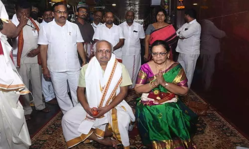 Endowments Commissioner visits Durga Temple in Vijayawada