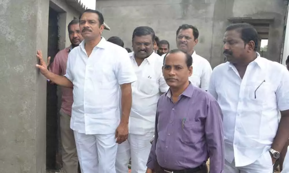 MLA Devireddy Sudheer Reddy inspects works at degree college
