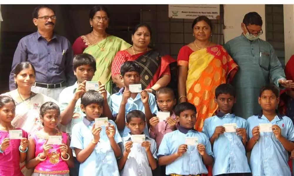 Bus passes issued to school students at Nagole