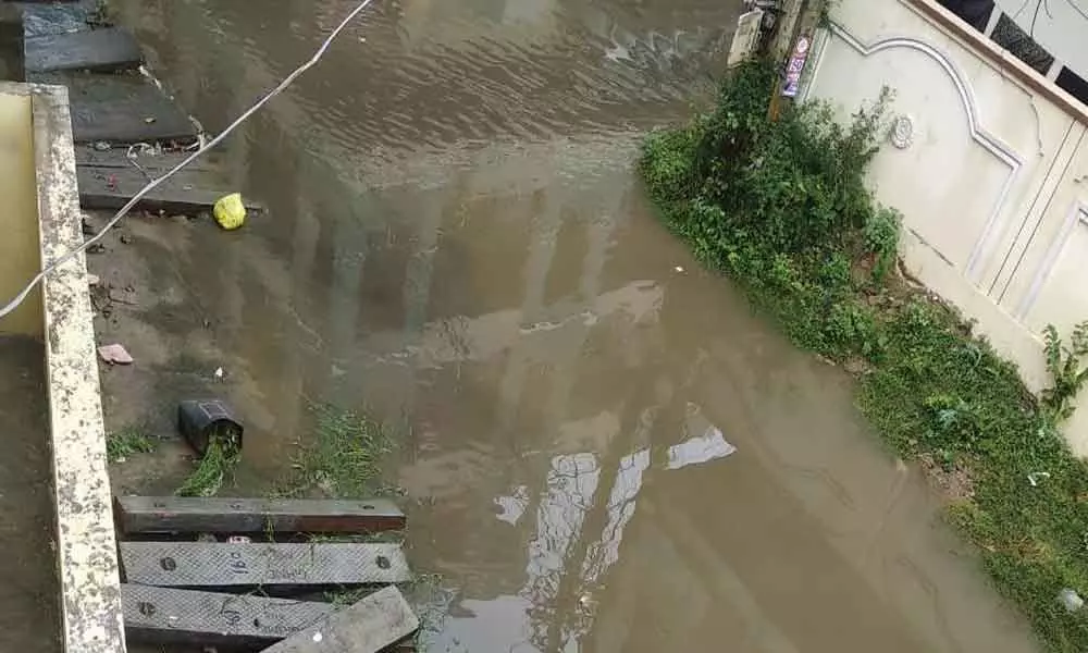 Sewage overflow at Father Balaiah Nagar