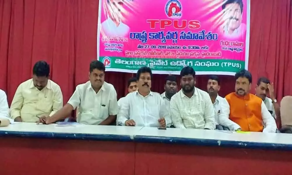 Private employees body demands job security