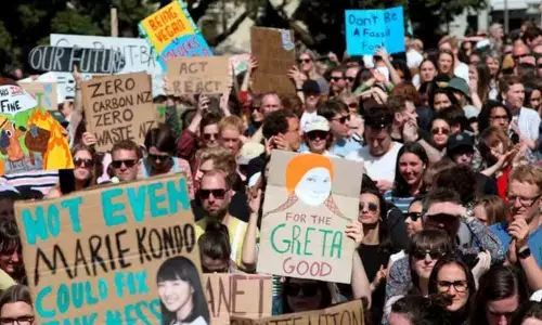 Kiwi schoolkids follow Greta; strike for climate