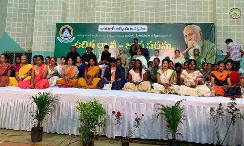 Mass meditation conducted