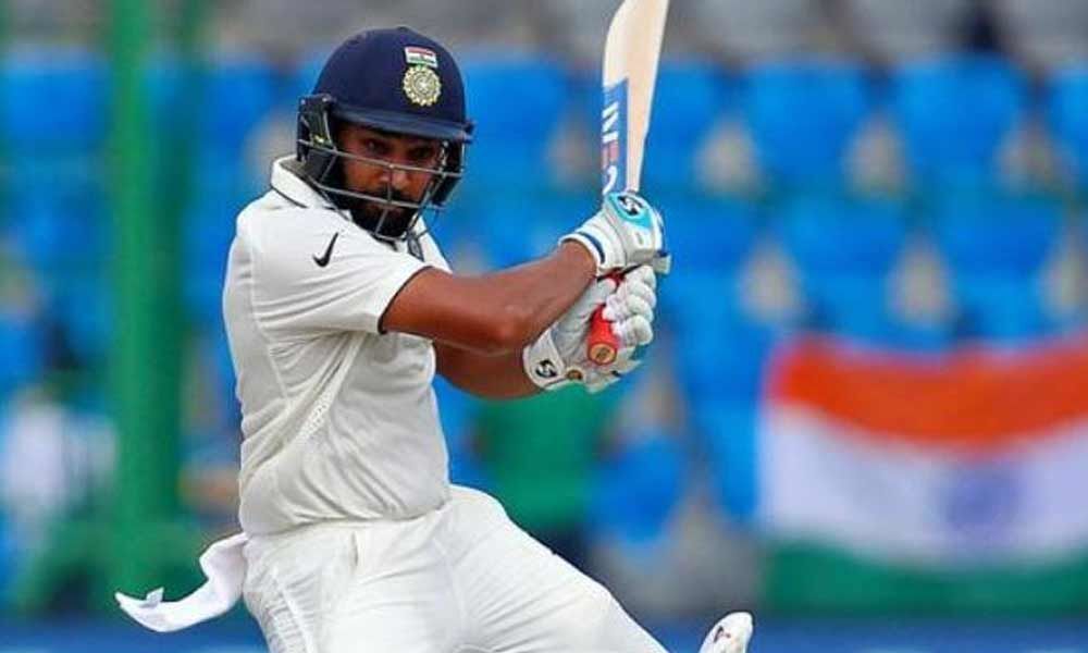 Rohit Sharma out for 0 in his 1st match as red-ball opener