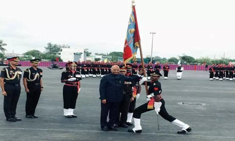 Odisha: President Kovind presents Colours to Corps of Army Air Defence