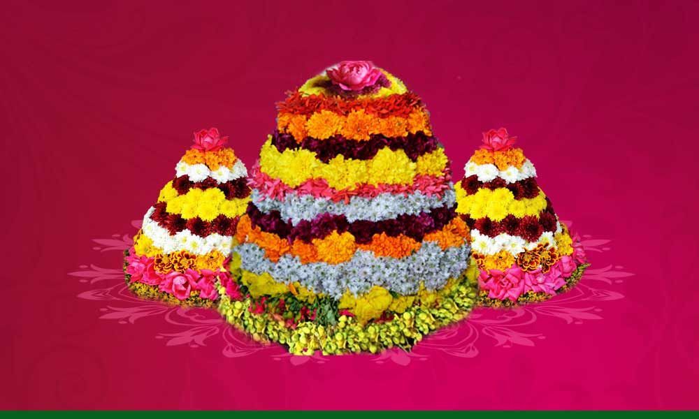 The floral festival of Mana Telangana Bathukamma The different Flowers