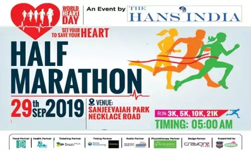 Hans Half Marathon in Hyderabad tomorrow on World Heart Day