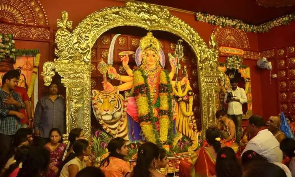 Devi Navaratri Utsavams begin in Rajamahendravaram