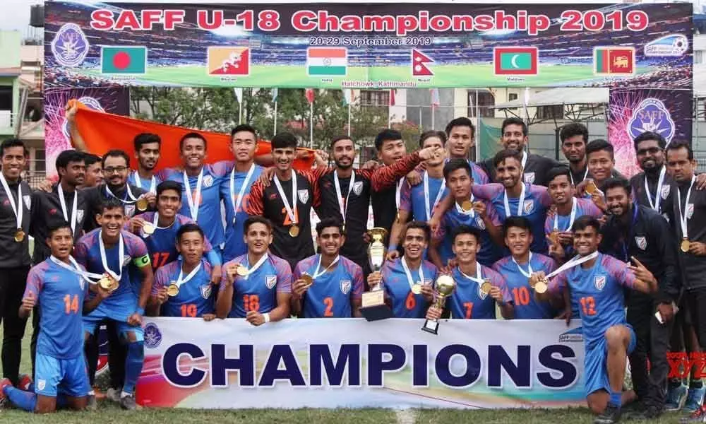 India U-18 football team bags maiden SAFF title