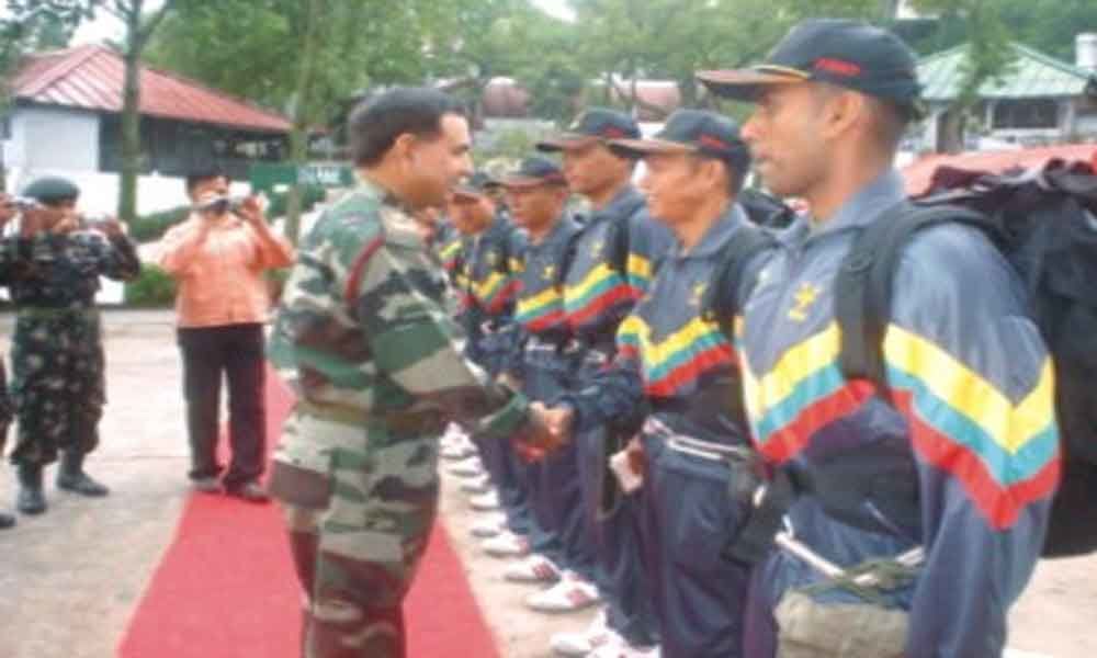 Territorial Army recruitment in Oct