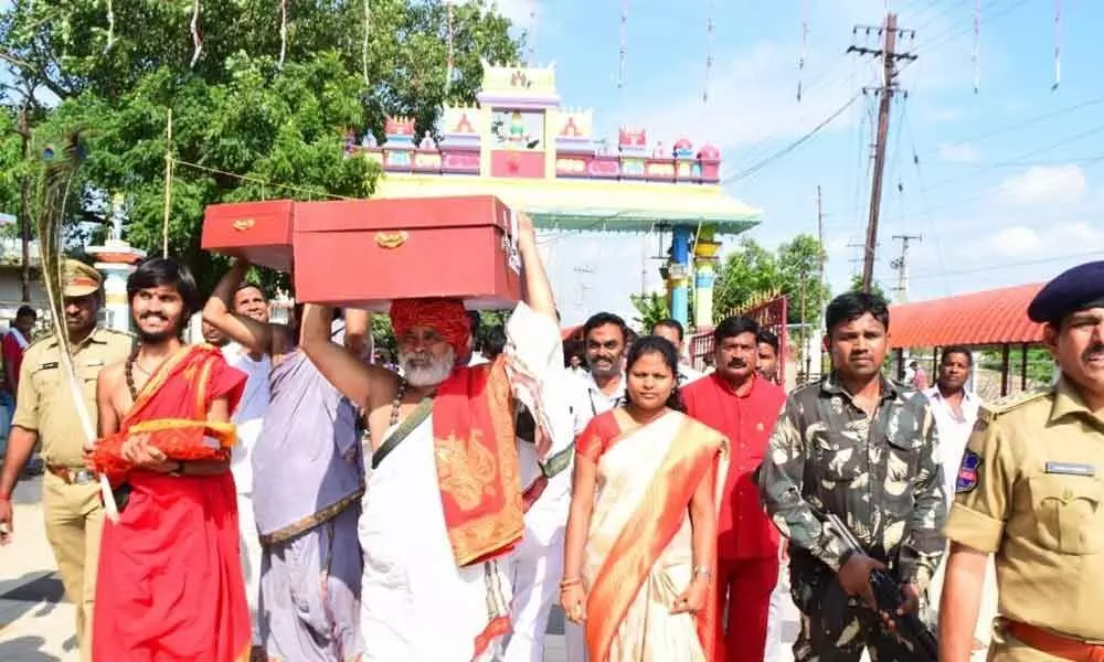 Navaratri fete begins at Bhadrakali shrine